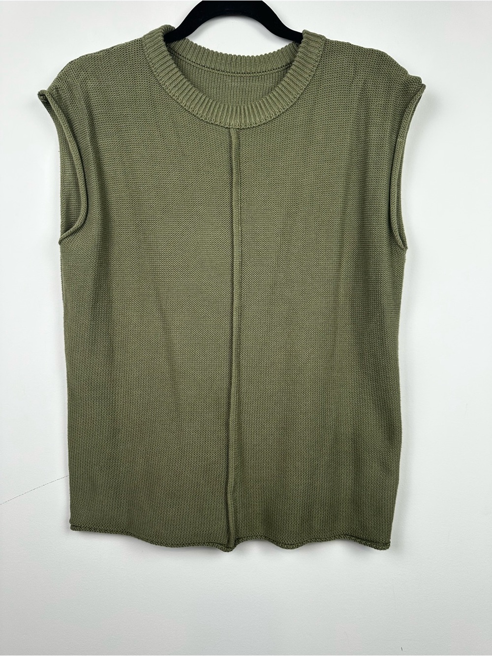 Knit sweater tank vest
